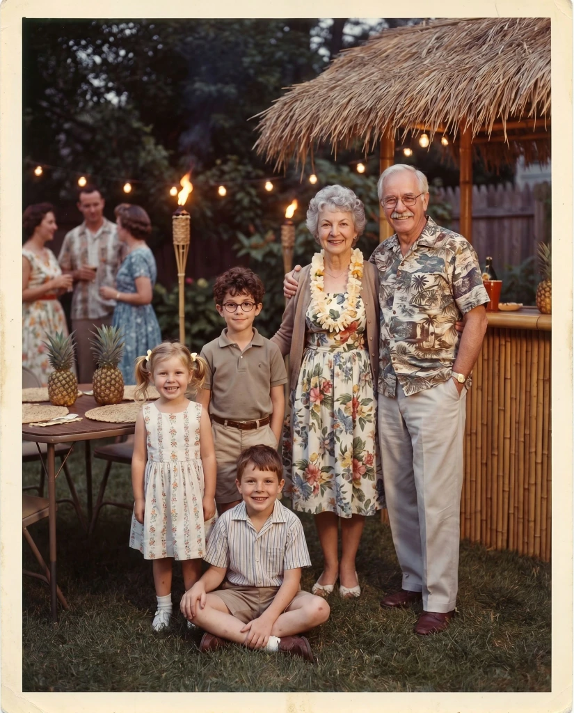 Example: Luau Backyard Party