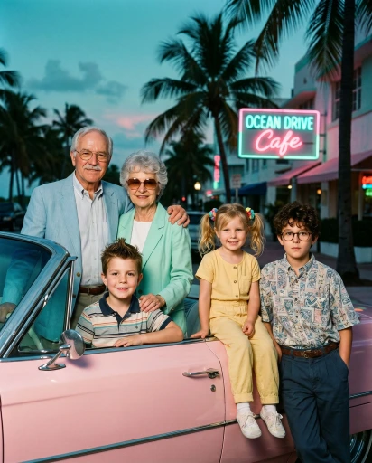 Example: 1980s · Neon Miami Nights