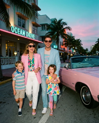 Example: 1980s · Neon Miami Nights